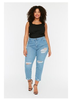 trendyol Dżinsy - Skinny fit - w kolorze błękitnym ze sklepu Limango Polska w kategorii Jeansy damskie - zdjęcie 176247949