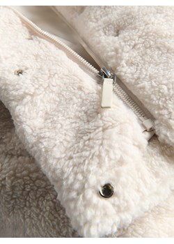 Reserved - Kurtka ze sztucznego baranka - kremowy ze sklepu Reserved w kategorii Kurtki damskie - zdjęcie 176249175