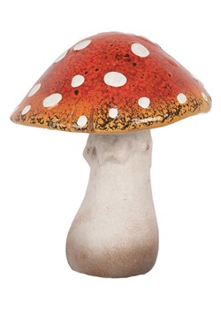 Clayre &amp; Eef Figurka dekoracyjna w kolorze biało-czerwonym - 18 x 21 x 17 cm ze sklepu Limango Polska w kategorii Dekoracje - zdjęcie 176250696