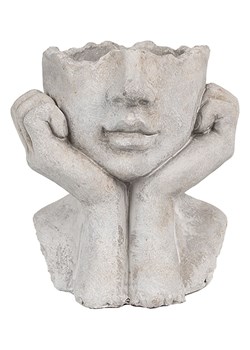 Clayre &amp; Eef Doniczka w kolorze szarym - 17 x 18 x 14 cm ze sklepu Limango Polska w kategorii Doniczki i osłonki - zdjęcie 176250707