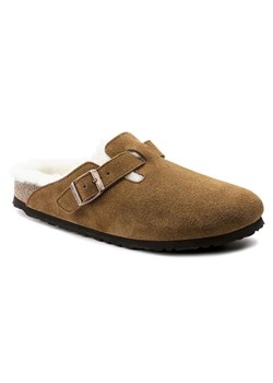 Birkenstock Skórzane klapki &quot;Boston&quot; w kolorze jasnobrązowym ze sklepu Limango Polska w kategorii Klapki damskie - zdjęcie 176251087