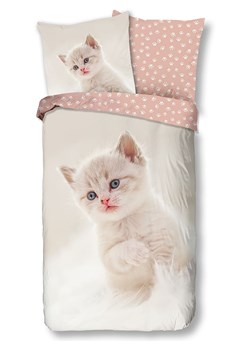 Good Morning Komplet pościeli &quot;Catty&quot; w kolorze kremowo-jasnoróżowym ze sklepu Limango Polska w kategorii Pościel dziecięca - zdjęcie 176256485