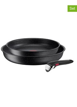 Tefal 3-częściowy zestaw &quot;Black Stone&quot; w kolorze czarnym ze sklepu Limango Polska w kategorii Garnki - zdjęcie 176256788