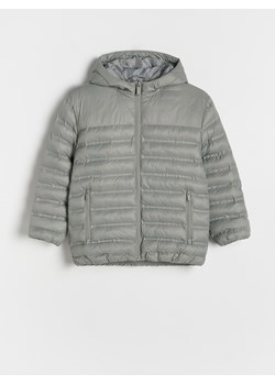 Reserved - Pikowana kurtka z kapturem - jasnoszary ze sklepu Reserved w kategorii Kurtki chłopięce - zdjęcie 176262486