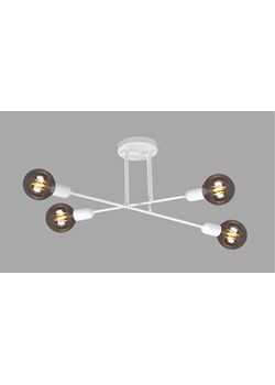 Biała loftowa lampa sufitowa bez kloszy - A725 W8-F44 ze sklepu Edinos.pl w kategorii Lampy sufitowe - zdjęcie 176263949