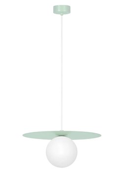 Zielona lampa wisząca ze szklanym okrągłym kloszem - 3X A680 A1-T83 ze sklepu Edinos.pl w kategorii Lampy wiszące - zdjęcie 176264426