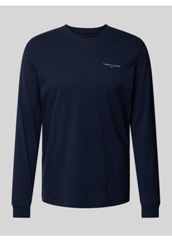 Bluzka z długim rękawem o kroju slim fit z nadrukiem z logo ze sklepu Peek&Cloppenburg  w kategorii T-shirty męskie - zdjęcie 176268205