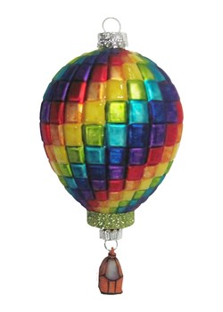 Krebs Glas Lauscha Bombka ze wzorem - dł. 14 cm ze sklepu Limango Polska w kategorii Dekoracje bożonarodzeniowe - zdjęcie 176284678