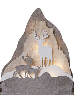 STAR Trading Dekoracyjna figurka LED &quot;Fauna&quot; w kolorze brązowo-beżowym - 18 x 21 x 6 cm ze sklepu Limango Polska w kategorii Dekoracje bożonarodzeniowe - zdjęcie 176285756