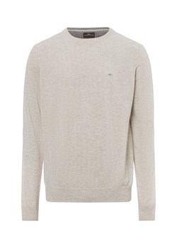 Fynch-Hatton Męski sweter z dzianiny z zawartością kaszmiru Mężczyźni Kaszmir écru jednolity ze sklepu vangraaf w kategorii Swetry męskie - zdjęcie 176289486