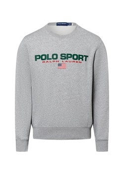 Polo Sport Bluza męska Mężczyźni Bawełna jasny szary marmurkowy ze sklepu vangraaf w kategorii Bluzy męskie - zdjęcie 176289507