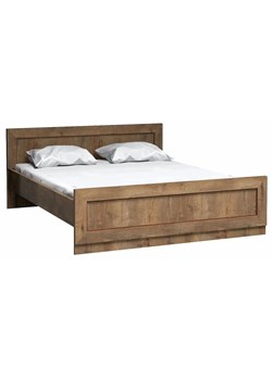 Dwuosobowe łóżko 160x200 dąb lefkas- Lorines 21X ze sklepu Edinos.pl w kategorii Łóżka i materace - zdjęcie 176289617