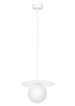 Biała pojedyncza lampa wisząca szklana kula - A679 G5-L44 ze sklepu Edinos.pl w kategorii Lampy wiszące - zdjęcie 176289827