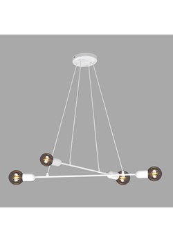 Biała metalowa lampa wisząca patyki loft - A727 D7-B02 ze sklepu Edinos.pl w kategorii Lampy wiszące - zdjęcie 176290007