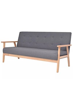Ciemnoszara sofa do salonu - Sybis ze sklepu Edinos.pl w kategorii Sofy i kanapy - zdjęcie 176301775