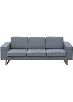 Jasnoszara 3-osobowa sofa - Drofas ze sklepu Edinos.pl w kategorii Sofy i kanapy - zdjęcie 176302067