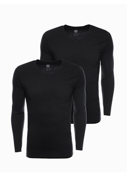 Zestaw longsleeve męski V-NECK - mix 2-pak V4 Z41 ze sklepu ombre w kategorii T-shirty męskie - zdjęcie 176302446