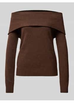 Sweter z dzianiny z odkrytymi ramionami ze sklepu Peek&Cloppenburg  w kategorii Swetry damskie - zdjęcie 176310668