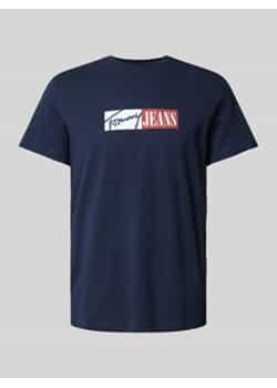 T-shirt o kroju slim fit z nadrukiem z logo ze sklepu Peek&Cloppenburg  w kategorii T-shirty męskie - zdjęcie 176310967