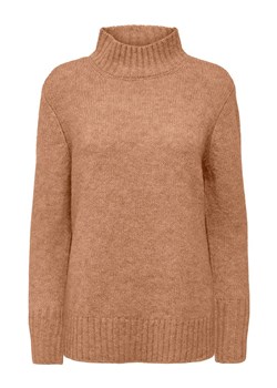 ONLY Sweter w kolorze karmelowym ze sklepu Limango Polska w kategorii Swetry damskie - zdjęcie 176324478