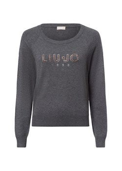 Liu Jo Collection Sweter damski z dzianiny Kobiety szary jednolity ze sklepu vangraaf w kategorii Swetry damskie - zdjęcie 176327698