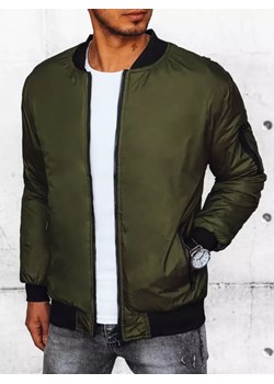 Kurtka męska bomber jacket zielona Dstreet TX4425 ze sklepu DSTREET.PL w kategorii Kurtki męskie - zdjęcie 176328719