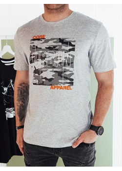 Koszulka męska z nadrukiem szara Dstreet RX5455 ze sklepu DSTREET.PL w kategorii T-shirty męskie - zdjęcie 176328875