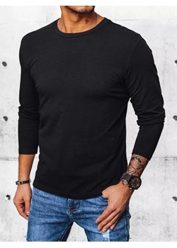 Longsleeve męski czarny Dstreet LX0559 ze sklepu DSTREET.PL w kategorii T-shirty męskie - zdjęcie 176329849