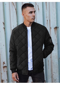 Kurtka męska pikowana bomber jacket czarna TX4847 ze sklepu DSTREET.PL w kategorii Kurtki męskie - zdjęcie 176333165