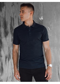 Koszulka męska polo granatowa Dstreet PX0605 ze sklepu DSTREET.PL w kategorii T-shirty męskie - zdjęcie 176333828