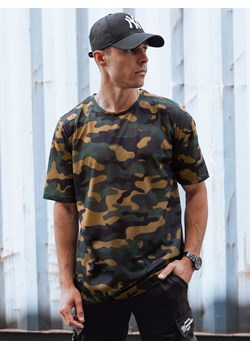 Koszulka męska khaki camouflage Dstreet RX5594 ze sklepu DSTREET.PL w kategorii T-shirty męskie - zdjęcie 176334709