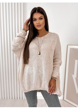 sweter varmo beżowy one size ze sklepu UBRA w kategorii Swetry damskie - zdjęcie 176341417