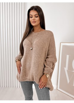 sweter varmo latte one size ze sklepu UBRA w kategorii Swetry damskie - zdjęcie 176341426