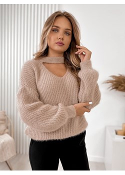 sweter wicht beżowy one size ze sklepu UBRA w kategorii Swetry damskie - zdjęcie 176342199