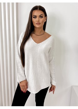 sweter fornelos biały one size ze sklepu UBRA w kategorii Swetry damskie - zdjęcie 176344667