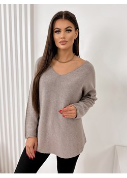 sweter fornelos ciemnobeżowy one size ze sklepu UBRA w kategorii Swetry damskie - zdjęcie 176344678