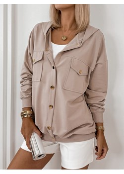 bluza minako beżowa one size ze sklepu UBRA w kategorii Bluzy damskie - zdjęcie 176349177