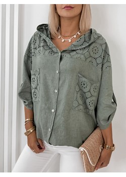 bluza demet khaki one size ze sklepu UBRA w kategorii Bluzy damskie - zdjęcie 176349219