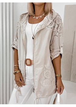 bluza gunes beżowa one size ze sklepu UBRA w kategorii Bluzy damskie - zdjęcie 176349265