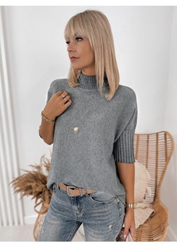 sweter raffe jasnoszary one size ze sklepu UBRA w kategorii Swetry damskie - zdjęcie 176350539