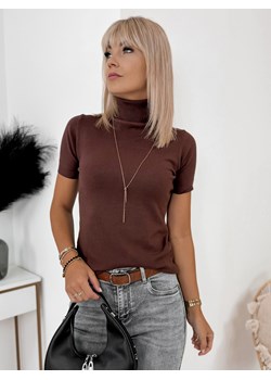 sweter evelin brązowy one size ze sklepu UBRA w kategorii Swetry damskie - zdjęcie 176351649