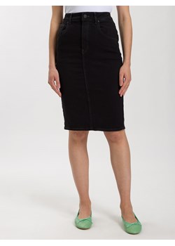 Cross Jeans Spódnica dżinsowa w kolorze czarnym ze sklepu Limango Polska w kategorii Spódnice - zdjęcie 176357957