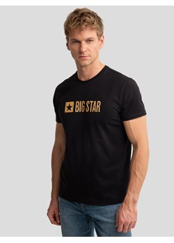 Koszulka męska z logo BIG STAR czarna Anerr 906 ze sklepu Big Star w kategorii T-shirty męskie - zdjęcie 176358628