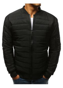 Kurtka męska pikowana bomber jacket czarna TX2213 ze sklepu DSTREET.PL w kategorii Kurtki męskie - zdjęcie 176364217