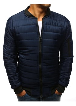 Kurtka męska pikowana bomber jacket granatowa TX2205 ze sklepu DSTREET.PL w kategorii Kurtki męskie - zdjęcie 176364507