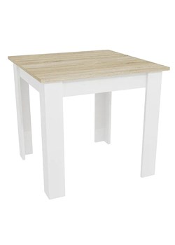 Klasyczny kwadratowy stół dąb sonoma + biały W3-E16 ze sklepu Edinos.pl w kategorii Stoły - zdjęcie 176365316