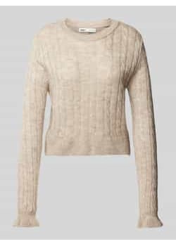 Sweter z dzianiny o kroju regular fit z okrągłym dekoltem model ‘TIA’ ze sklepu Peek&Cloppenburg  w kategorii Swetry damskie - zdjęcie 176365815