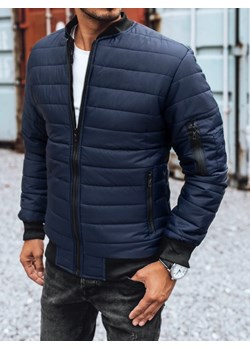 Kurtka męska pikowana bomber jacket granatowa Dstreet TX2205z ze sklepu DSTREET.PL w kategorii Kurtki męskie - zdjęcie 176366279