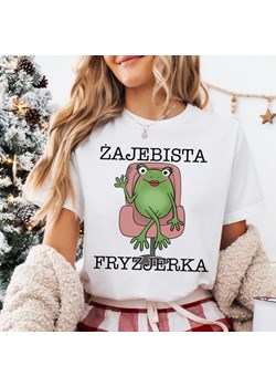 koszulka dla fryzjerki - ŻAJEBISTA FRYZJERKA ze sklepu Time For Fashion w kategorii Bluzki damskie - zdjęcie 176386197