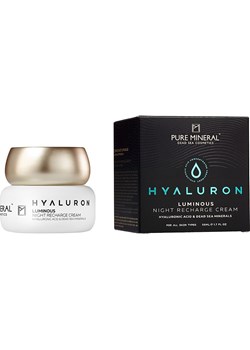 PURE MINERAL Krem na noc &quot;Hyaluron Luminous Night Recharge&quot; - 50 ml ze sklepu Limango Polska w kategorii Kremy do twarzy - zdjęcie 176392019